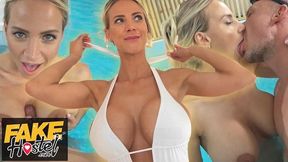 Fake Hostel featuring Nathaly Cherie's big tits blonde sex