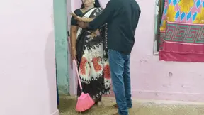 Hairy mature Asian housemaid gets a creampie from her boss