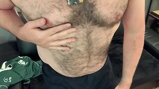 Rugby puppy masturbates in coachs office