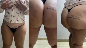 madrastra latina con hermoso y perfecto culo redondo