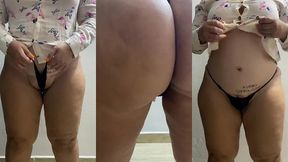 madrastra latina con hermoso y perfecto culo redondo