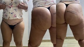 madrastra latina con hermoso y perfecto culo redondo