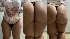 madrastra latina con hermoso y perfecto culo redondo