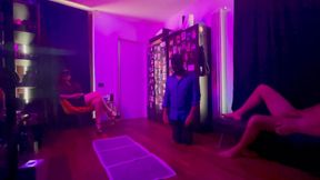 One slut,three cocks💦