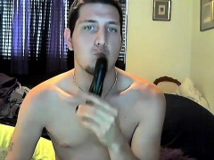 Wyatt is feeling a little kinky in this cam show, in fact