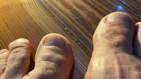 My feet exhausted after the workday...