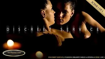 Brandy Smile gives Athina Love a steamy oil massage with passionate pussy licking and fingering