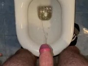Twink pissing on his hands