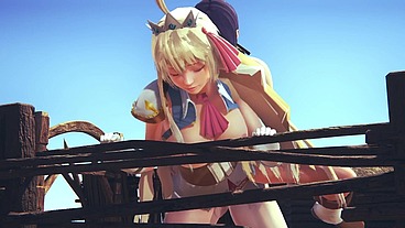 Pecorine gets a Creampie Orgasm - Princess connect Re-dive
