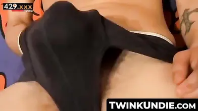 TwinkTemptation.com Innocent Boy Next Door Blows Load Through Undies in Explicit POV