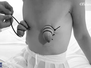Nonstop orgasm in constricted, ache-filled bondage