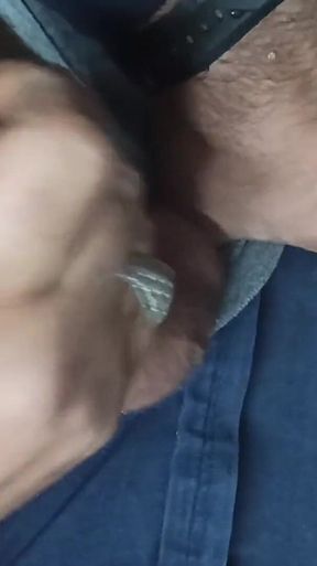 Masculer Bear Turkish Stepdaddy Masturbates Under the Table in the Office