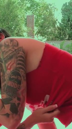 Powerful moment from "Small titties and a wet oyster on a perfect blonde licked and fingered by her emo girlfriend"