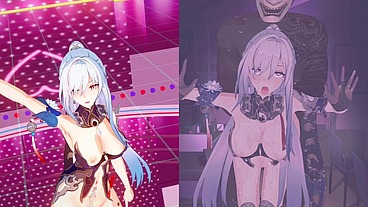 Honkai Star Rail Jing Liu Hentai Undress Sex and Dance MMD 3D