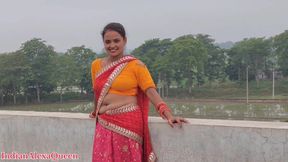 Desi village beautiful Bhabhi first time Anal Sex by Brother-in-law outdoor sex enjoy in Hindi Dirty talk IndianAlexaQueen