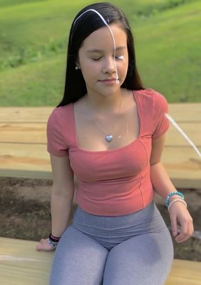 LATINA SLIM GIRL GETS FACIAL FROM HUGE LOAD - Multiple Cumshots Facial