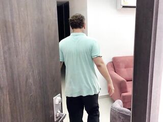 My cuckold spouse hires a depraved masseur and that guy takes advantage of the cuckold's departure to screw me hard and make me squirt.