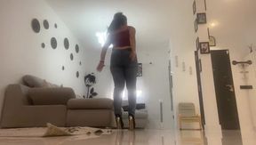 High Heels and Big Farts in Jeans