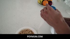 PovMum  -  Stepmom Nurses And Fixes His Boner- Brooklyn Chase