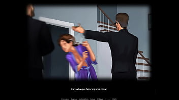 Curvy MILF gives handjob and bath after escaping the Mafia