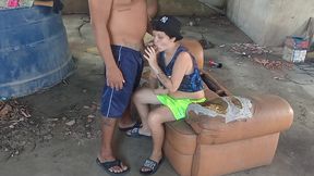 so no cu da sapatao no terraco