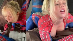 spider girl becky crocker gets banged by a bbc porn video