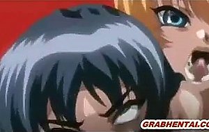 Pregnant hentai sucking monster cock and swallowing cum