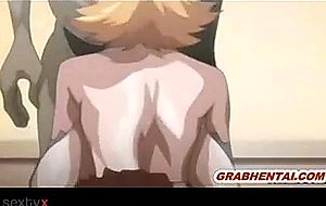 Pregnant hentai sucking monster cock and swallowing cum