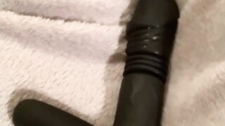 SEX TOY TEST - Sensivo Thrusting Dildo Older cougar BBW Chubby Milf