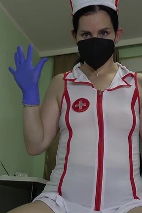 Robot Nurse in Medical Gloves Treats You