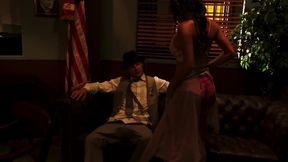 Andy San Dimas, Madelyn Marie, and Riley Evans Get Hardcore Gangbanged by Government Agents