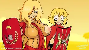 Empress Fights Forbidden Desire in Busty Battle Armor – A Steaming Saga