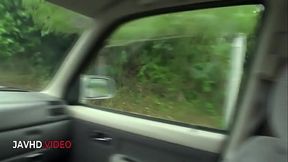 Naughty Japanese Traveler Gives Hot Blowjob On Road Trip Adventure
