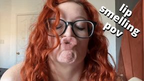 lip smelling and hair twirling gentle femdom tease and grind - SD wmv