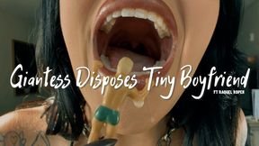 Giantess Disposes Of Tiny Boyfriend - 3rd Person Burping Swallow Whole Vore, Post Digestion & Belly Play ft Raquel Roper