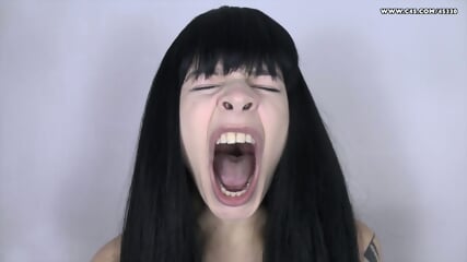 Sharada - yawning mouth show and tell