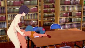 bna hentai - michiru kagemori is fucked in the library - anime manga japanese cartoon yiff 3d