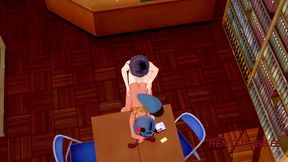 bna hentai - michiru kagemori is fucked in the library - anime manga japanese cartoon yiff 3d