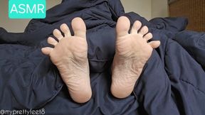 Toe Flicking and Flailing Under Blanket