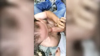 Amateur Bareback Fuck in the Woods with Big Cocks
