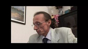 Old pig has huge cock!