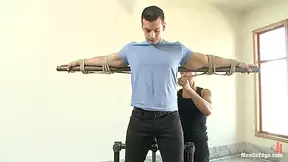 Bodybuilder Edged For The First Time With Marcus Ruhl