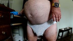 Mark Fletcher - Wearing pissed soak panties shooting lots of cum