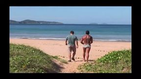 Brazilian babe flaunts her body, ditching her undergarments & embracing the sun's warm gaze