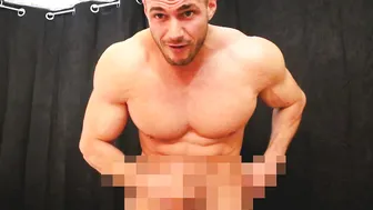 Muscular Hunk Strokes His Hard Cock in Solo Session