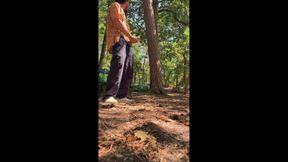 Young hot sunny guy exhib his dick in the middle of the forest :P