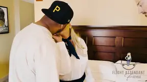 Fiona's First Double Penetration During Her Layover
