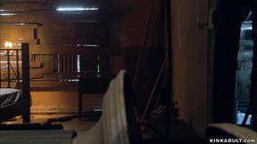 ”Bound babe submits to huge cock master”