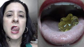GUMMI BEAR VORE - Jamie Daniels, Vore, Gummi Bears, Mouth, Tongue, Teeth, Chewing, Swallowing - MP4