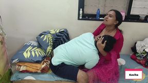 Indian Desi Kavita Cheating On Husband With Tatya , Ass Licking , Pussy Licking  , Blowjob , Handjob, Kissing Hot Sex